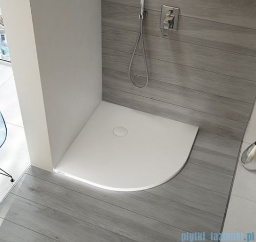 Sanplast Open Mineral BP-M/OPEN brodzik półokrągły 90x90x1,5 cm biały 645-430-0430-01-000