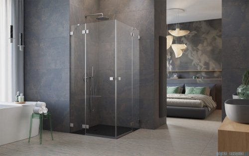 Radaway Essenza Pro Brushed Nickel Kdd kabina 100x80cm szczotkowany nikiel 10096100-91-01L/10096080-91-01R