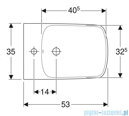 Geberit Selnova Square bidet stojący biały 500.483.01.7