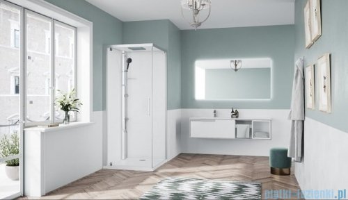 Novellini Glax 1 2.0 kabina standard 80x80 lewa srebrna G21GF89STF-1BB