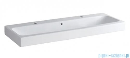 Geberit iCon Umywalka wisząca z dwoma otworami z przelewem 120x48 cm KeraTect 124020600