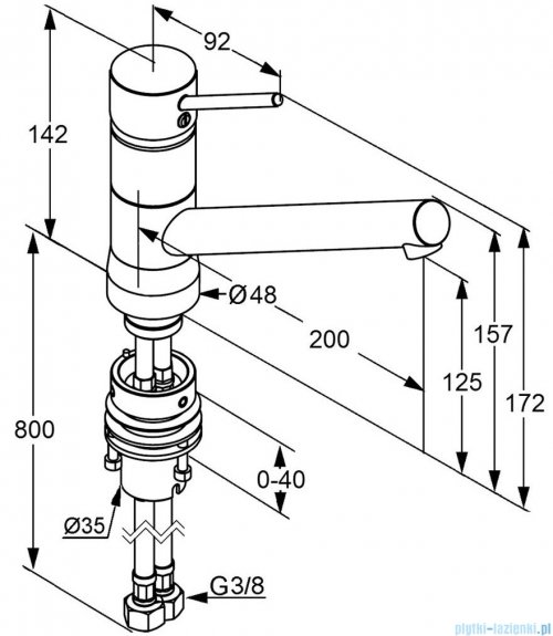 Kludi Scope Jednouchwytowa bateria kuchenna Bajonett DN 10 chrom 339380575