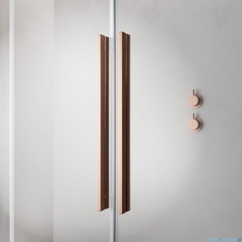 Radaway Furo Brushed Copper PND II parawan nawannowy 140cm prawy szczotkowana miedź 10109738-93-01R/10112694-01-01