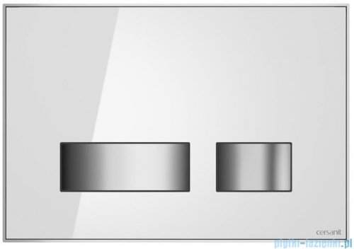 Cersanit Movi przycisk spłukujący 2-funkcyjny białe szkło S97-012