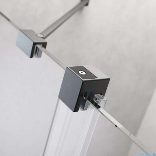 Radaway Furo Brushed GunMetal DWJ drzwi prysznicowe 110cm lewe szczotkowany grafit 10107572-92-01L/10110530-01-01
