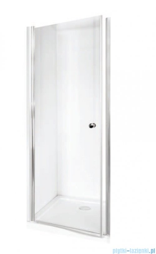 Besco Sinco drzwi prysznicowe wahadłowe 80x195 przejrzyste DS-80