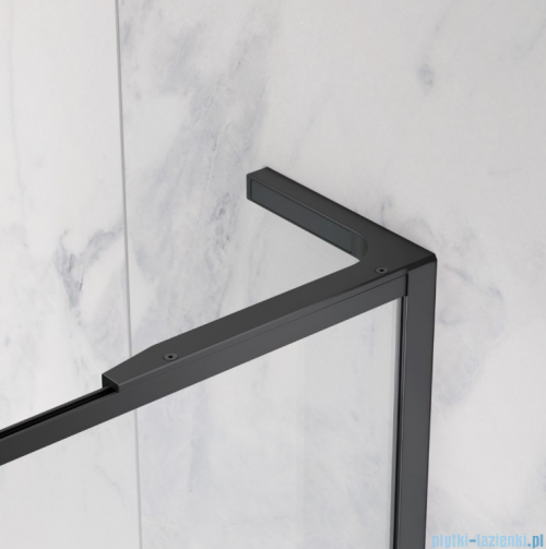 Radaway Modo F SL Black II kabina Walk-in 100x201,6cm prawa Czarna szkło przejrzyste 10419104-54-01R