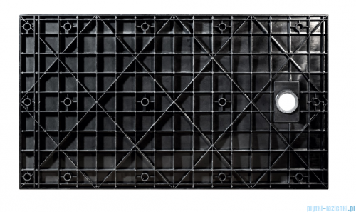 Besco Vexo Marble Black 140x90cm brodzik prostokątny VMB-140-90-P