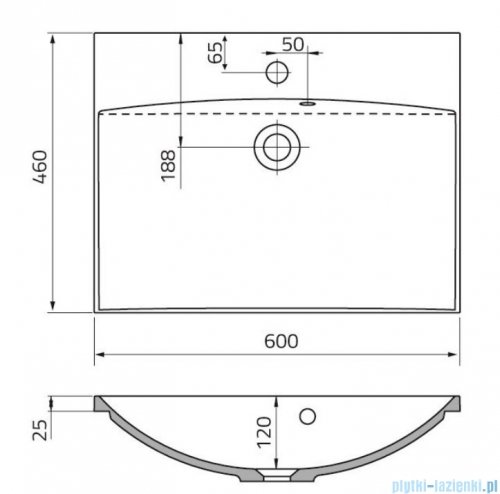Oristo Skagen szafka z umywalką wisząca 59x50x45 piaskowy mat OR49-SD1S-60-10