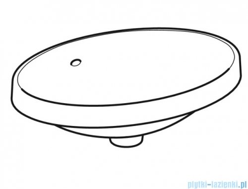 Geberit VariForm Umywalka owalna wpuszczana w blat 55x40cm 500.716.01.2