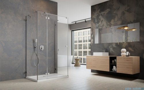 Radaway Essenza Pro Brushed Nickel Kdj+S kabina 100x100x100cm lewa szczotkowany nikiel 10097310-91-01L/10098100-01-01/10098100-01-01