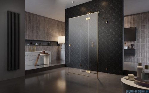 Radaway Essenza Pro Gold Kdj+S kabina 90x80x90cm prawa złoty połysk/szkło przejrzyste 10097380-09-01R/10098090-01-01/10098090-01-01