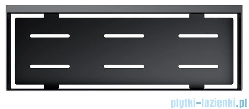 Omnires Uni koszyk prysznicowy 30x11 cm czarny półmat UN10335BL