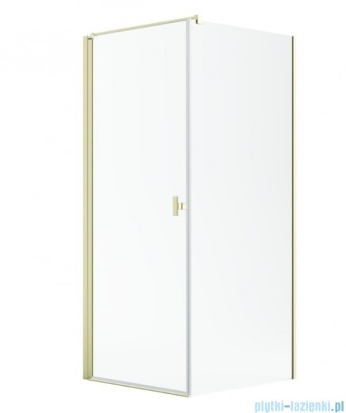 Radaway Nes 6 Kdj I Brushed Light Gold kabina 90x75cm lewa szczotkowane jasne złoto 10022090-98-01L/10039075-01-01