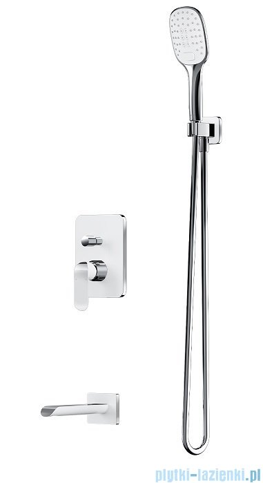 Omnires Sacramento system wannowy podtynkowy chrom/biały SYSSCW01XCRB