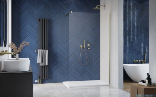 Radaway Modo New II Brushed Gold kabina Walk-in 75x200 szczotkowane złoto 389075-99-01