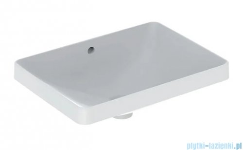 Geberit VariForm Umywalka prostokątna z przelewem szkliwiony spód 55x40 cm 500.737.01.2