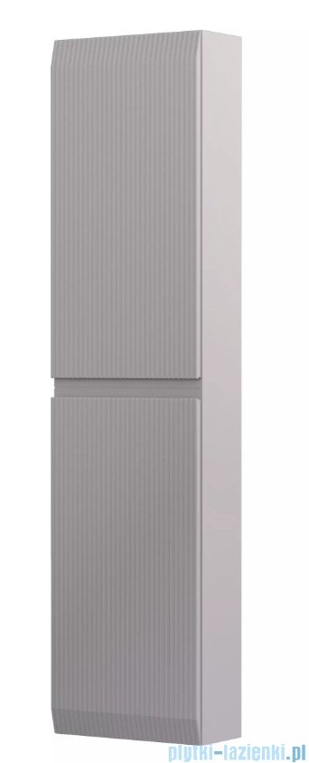 Oristo Brylant szafka boczna wysoka ryflowana 40x160x17cm piaskowy mat OR36-SB2D-40-10R