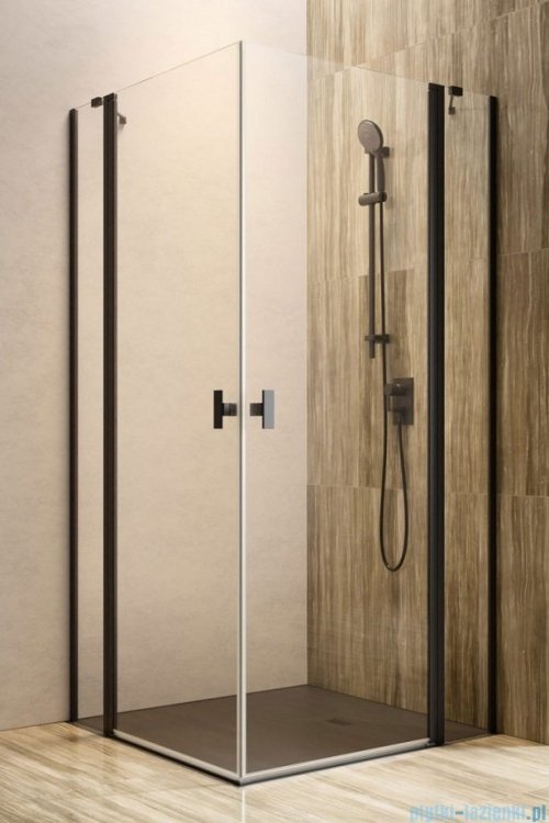 Radaway Nes Black KDD II kabina 90x90 czarny mat/szkło przejrzyste 10031090-54-01L/10031090-54-01R