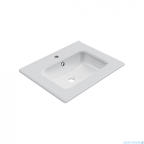 Excellent Tuto 2.0 szafka wisząca z umywalką PIK 60x50x46,5 cm front ryflowany czarny mat MLEX.2172.K.60.0365.BKBK