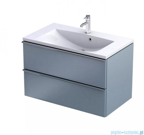 Oristo Etna szafka podumywalkowa wisząca 80x50x45 szaroniebieski mat OR52-SD2S-80-16