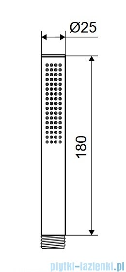 Excellent Loka słuchawka prysznicowa złoto szczotkowane AREX.SH.023GB