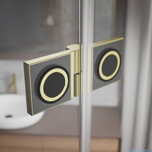 Radaway Essenza Pro Brushed Gold Kdj kabina 120x75cm lewa szczotkowane złoto 10097120-99-01L/10098075-01-01