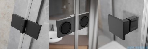 Radaway Essenza 8 Black Kdj kabina 100x80cm lewa czarny mat/szkło przejrzyste 10480612-01-01L/10470337-54-01L/10113080-01-01