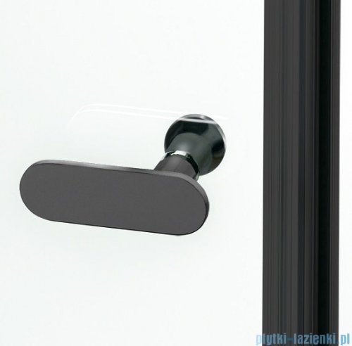 New Trendy New Soleo Black kabina 80x110x195 cm wspornik prosty przejrzyste D-0230A/D-0148B-WP