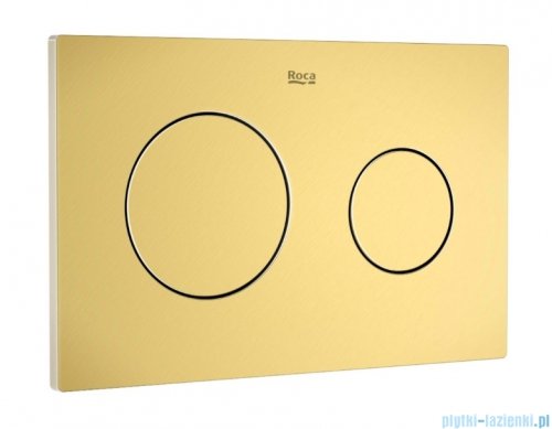 Roca Duplo One PL10 przycisk spłukujący podwójny Brushed Gold  A8901890VA