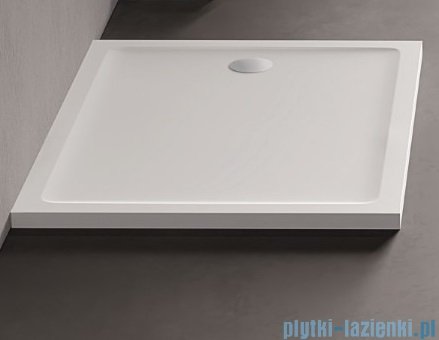 New Trendy Mild Brodzik akrylowy prostokątny 90x100x4,5 cm biały B-0638