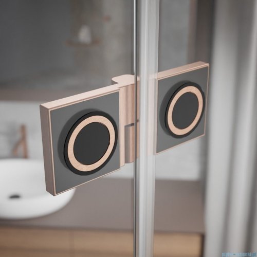 Radaway Essenza Pro Brushed Copper Kdj kabina 100x80cm prawa szczotkowana miedź 10097100-93-01R/10098080-01-01 