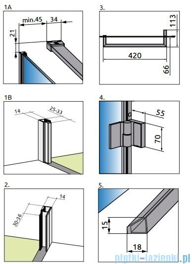 Radaway Carena Kdj Kabina prostokątna 100x80 lewa szkło brązowe + Brodzik Doros D + syfon 34432-01-08NL