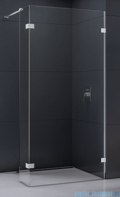 New Trendy Eventa kabina walk-in 70x200 cm jednoelementowa z dodatkową ścianką przejrzyste EXK-4629