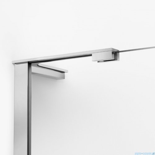 New Trendy Nesta parawan nawannowy ze wspornikiem kątowym 110x150 cm prawy szkło przejrzyste P-0230-WL