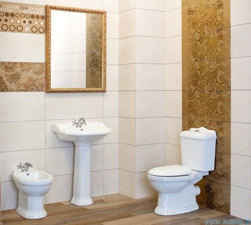 Novoterm Kerra Umywalka wisząca z postumentem KR 12 - RETRO
