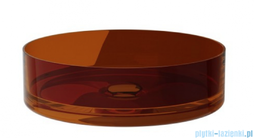 Besco Enya Earth Rust + syfon chrom umywalka nablatowa 36x36x10cm #UME-36-ERC