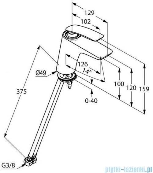 Kludi BALANCE jednouchwytowa bateria umywalkowa chrom 520260575