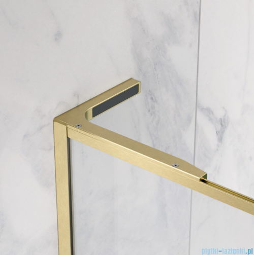 Radaway Modo F SL Brushed Gold II kabina Walk-in 70x201,6cm lewa Złoto Szczotkowane szkło przejrzyste 10419074-99-01L