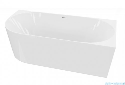 Lavita Lumio Corner wanna 150x75cm wolnostojąca narożna prawa syfon klik-klak biały 5900378370154