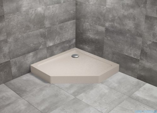 Radaway Doros PT Compact Stone brodzik pięciokątny 100x100 kaszmirowy SDRPT1010-05-84S