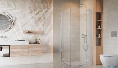 Radaway Fuenta Kdd kabina 80x90cm chrom połysk szkło przejrzyste 1384061-01-01L/1384060-01-01R