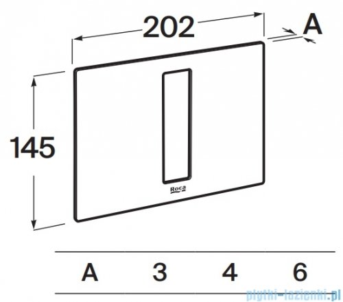 Roca Duplo S PS4 panel przycisku do łączenia z klawiszami PS4 antracyt szkło  A8905213AA