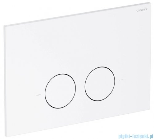 Omnires Flush Set Strongframe stelaż podtynkowy do WC przycisk spłukujący biały mat STFWC1M-RWM