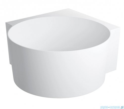 Omnires Ovo M+ wanna wolnostojąca narożna okrągła 120x120 cm biały mat OVO120WNBM