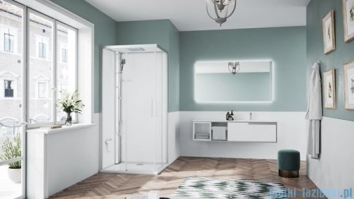 Novellini Glax 1 2.0 kabina standard 90x70 lewa srebrna  G21A9070SMF-1BB