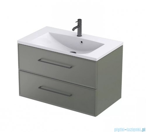 Oristo Lagom szafka podumywalkowa wisząca 80x50x45 Oliwkowy Mat OR53-SD2S-80-17