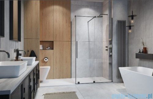 Radaway Furo Kdj Brushed GunMetal kabina 130x90cm prawa szczotkowany grafit 10104672-92-01R/10110630-01-01/10113090-01-01