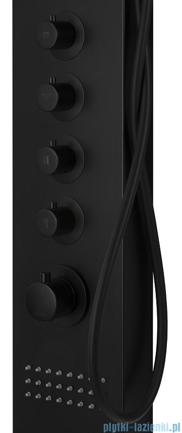 Corsan Kaskada panel prysznicowy z mieszaczem czarny A-014AMCZARNY