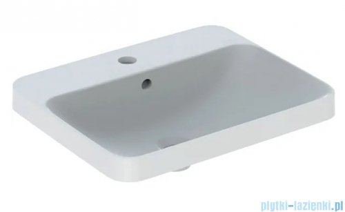 Geberit VariForm Umywalka prostokątna z przelewem szkliwiony spód 55x45 cm KeraTect 500.741.00.2